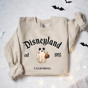 1955 Magical Land Halloween Theme Trendy Graphic Crewneck Sweatshirt